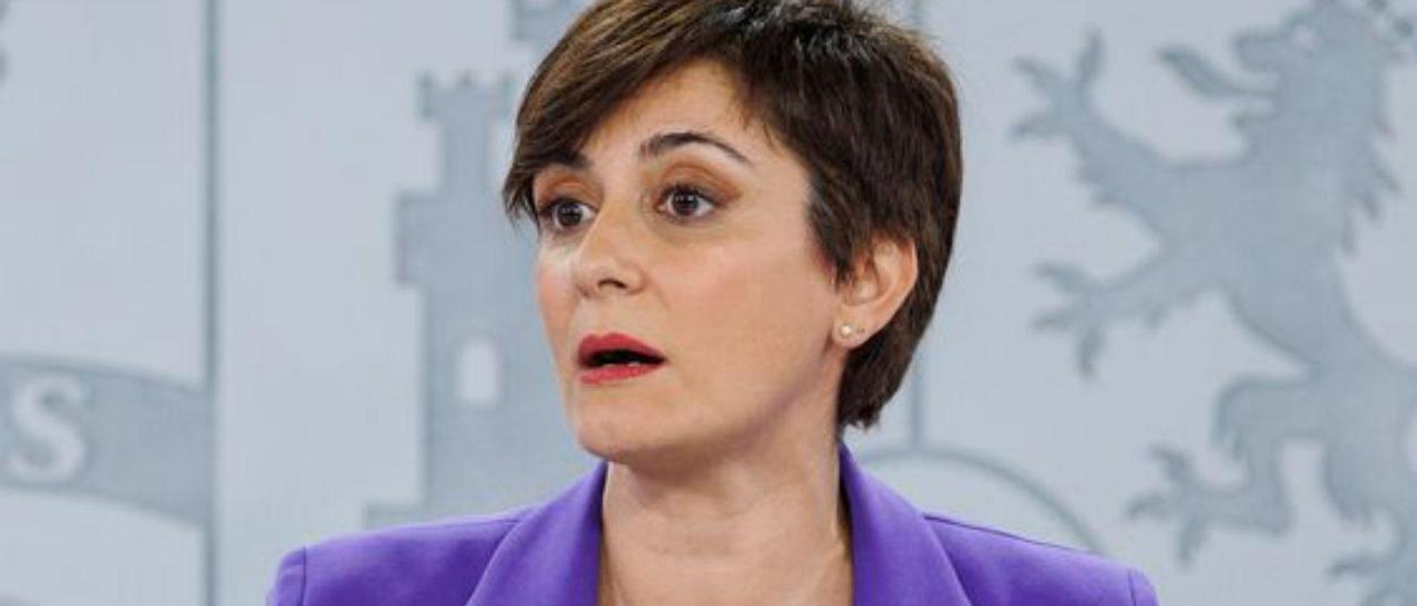 La portavoz del Gobierno, Isabel Rodríguez.