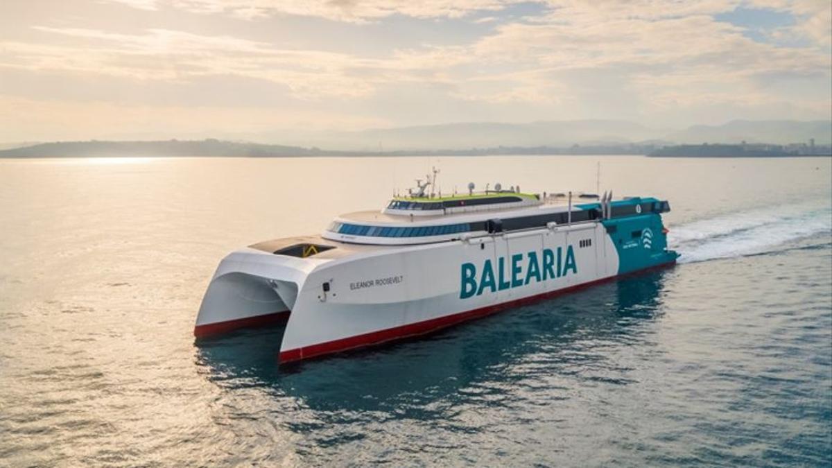 Baleària incorporará a la ruta Dénia-Ibiza-Palma el primer 'fast ferry' del mundo con motores a gas natural.