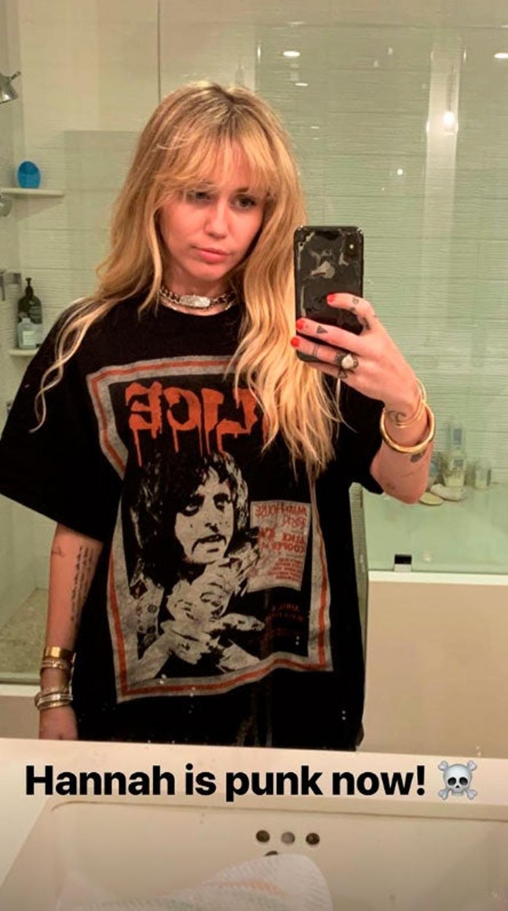 Miley Cyrus y su Hannah Montana versión punki.