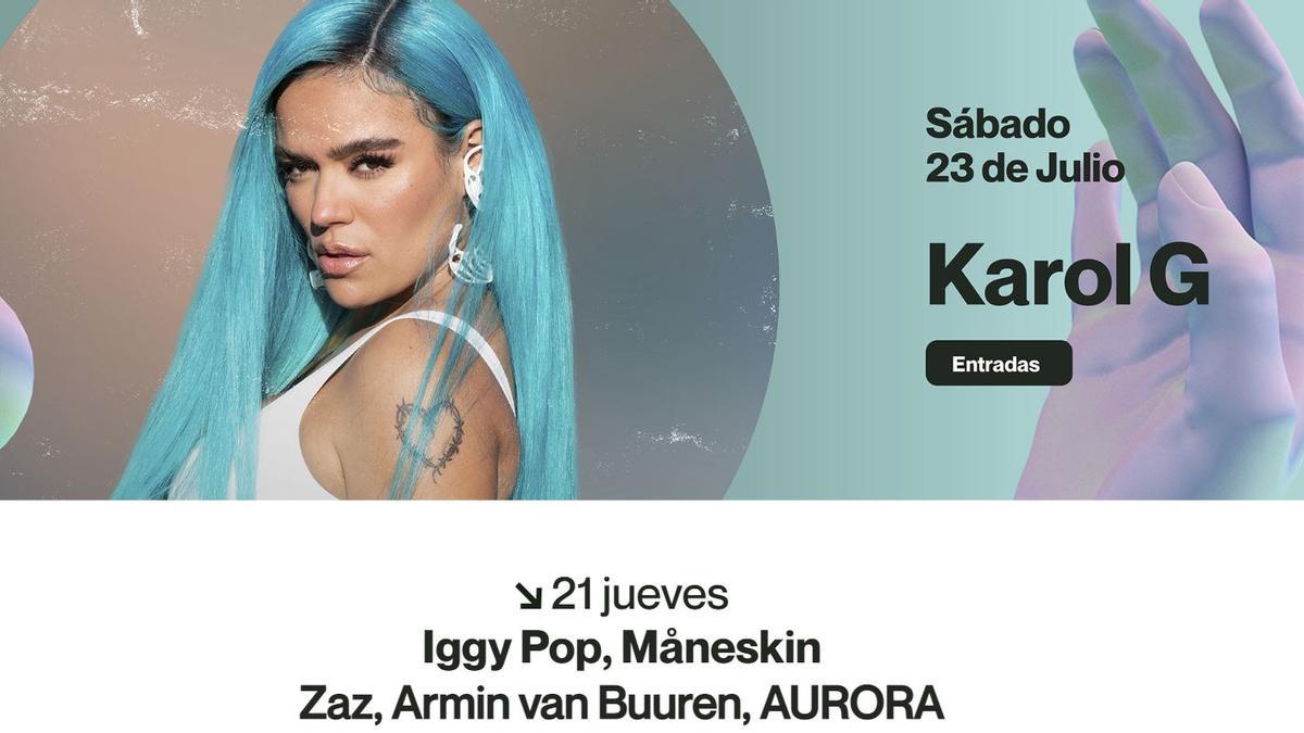 Karol G. era una de las estrellas del Diversity València.