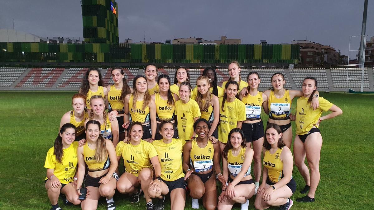 Las chicas del Safor Teika fueron sextas en el Nacional sub20 al aire libre de mayo en Madrid