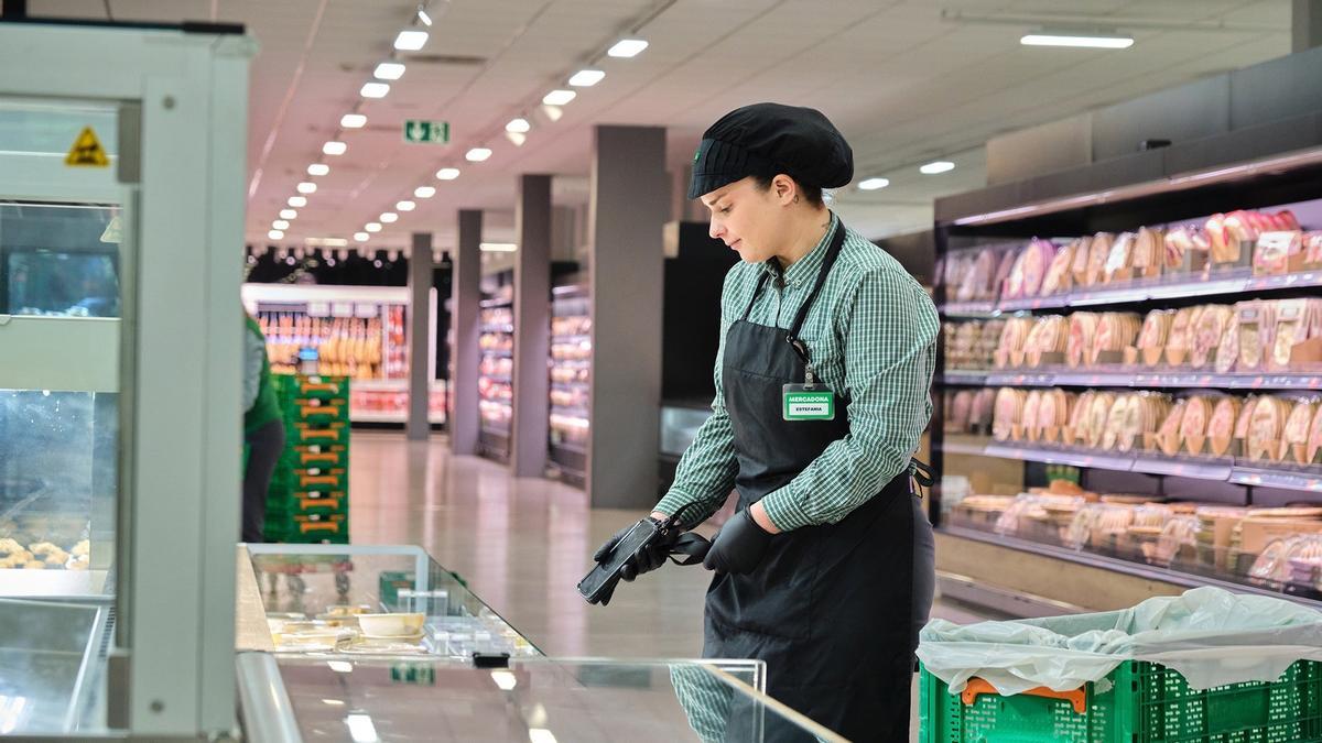 Interior d'un supermercat Mercadona, en una imatge d'arxiu.