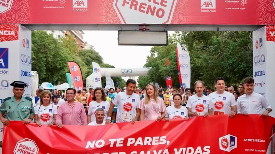 Recorrido y cortes de tráfico por la Carrera Ponle Freno Valencia