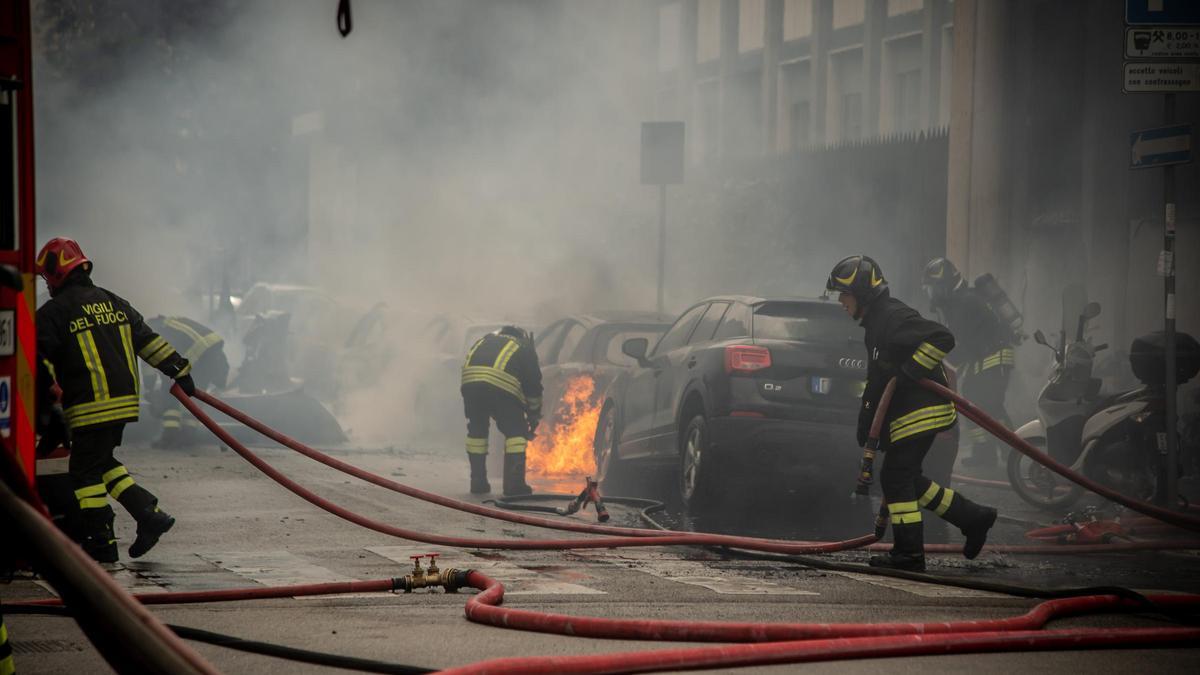 Explosión en el centro de Milán.