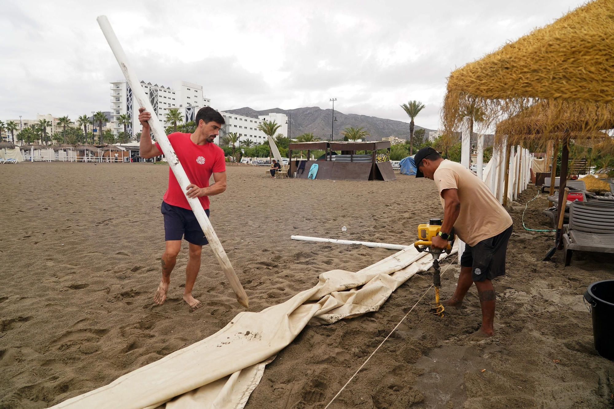 Efector del temporal en Los Álamos