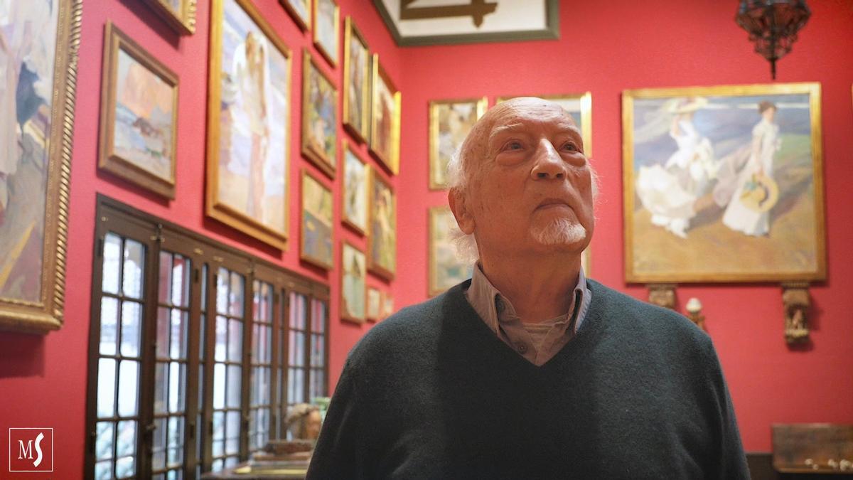 Manuel Vicent en la Casa Museo de Sorolla en Madrid.