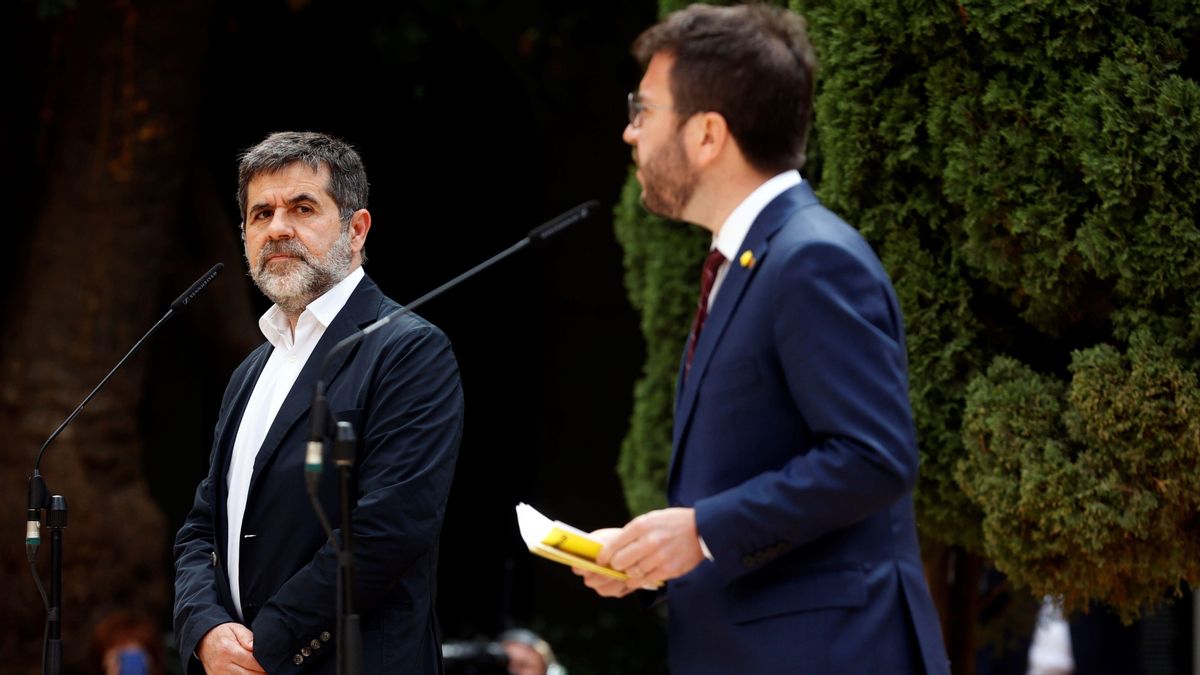 Pere Aragonés y Jordi Sànchez.