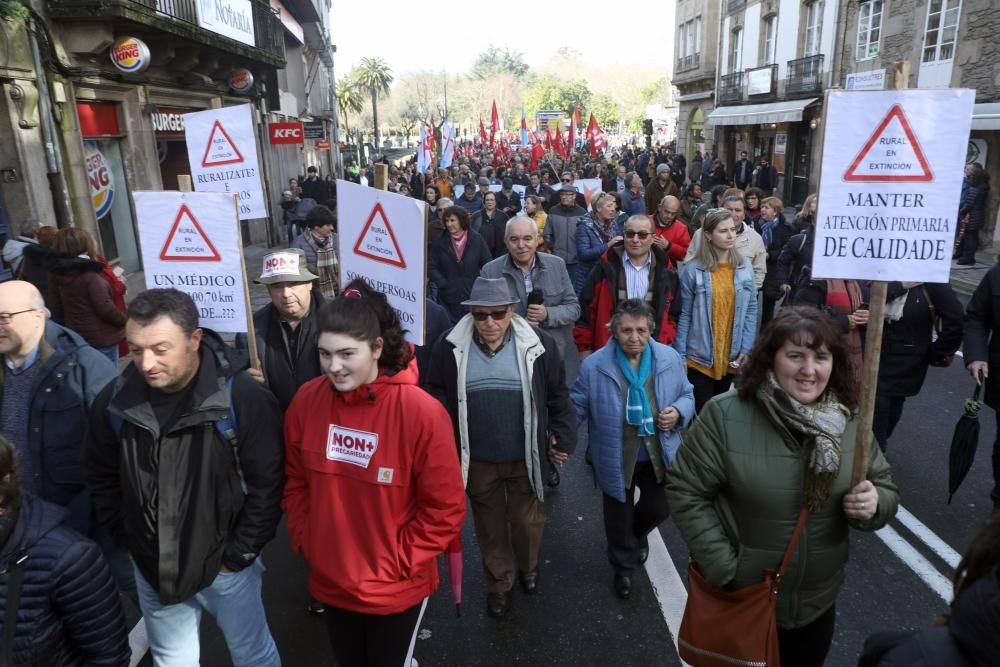 Clamor en Santiago contra los recortes en la sanidad pública gallega