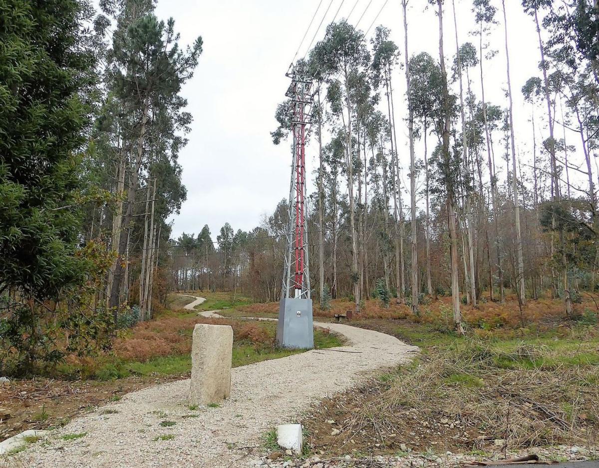 Obras de la urbanización y Xaz  y delimitación del bosque.   | // I.R.
