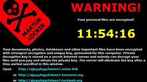 Mensaje que envía uno de los virus ransomware que secuestran ordenadores.