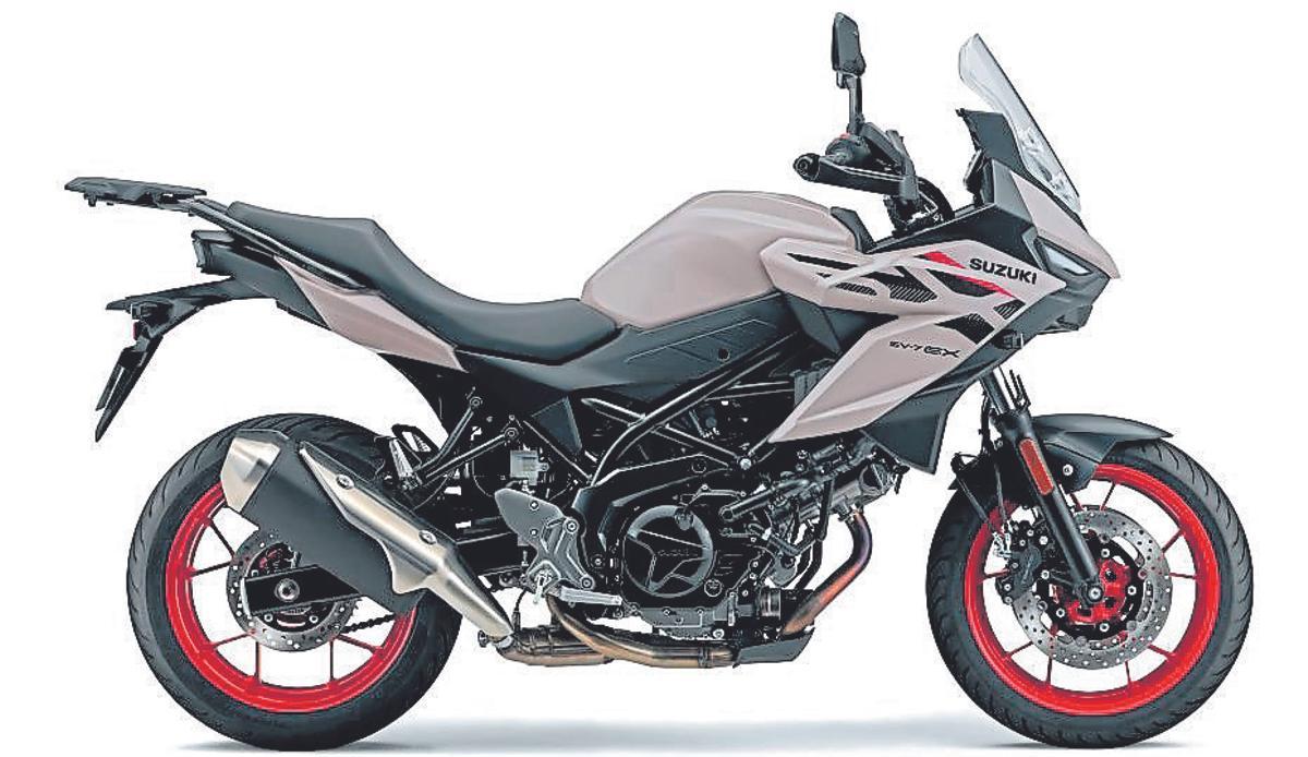 La nueva Suzuki SV-7GX en colores gris y negro