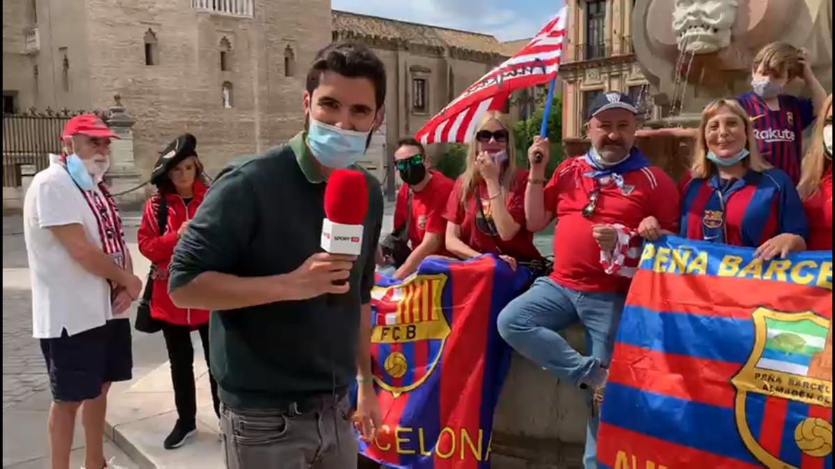 Así está el ambiente en Sevilla a 24h de la final de la Copa del Rey