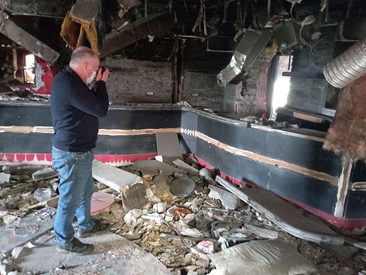 Interior del club Eros, epicentro de la operación Carioca, en Lugo.