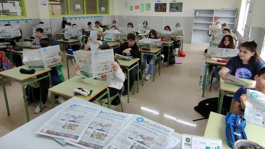El Colegio Romareda de Zaragoza se relaja en clase con &#039;El Estudiante&#039;