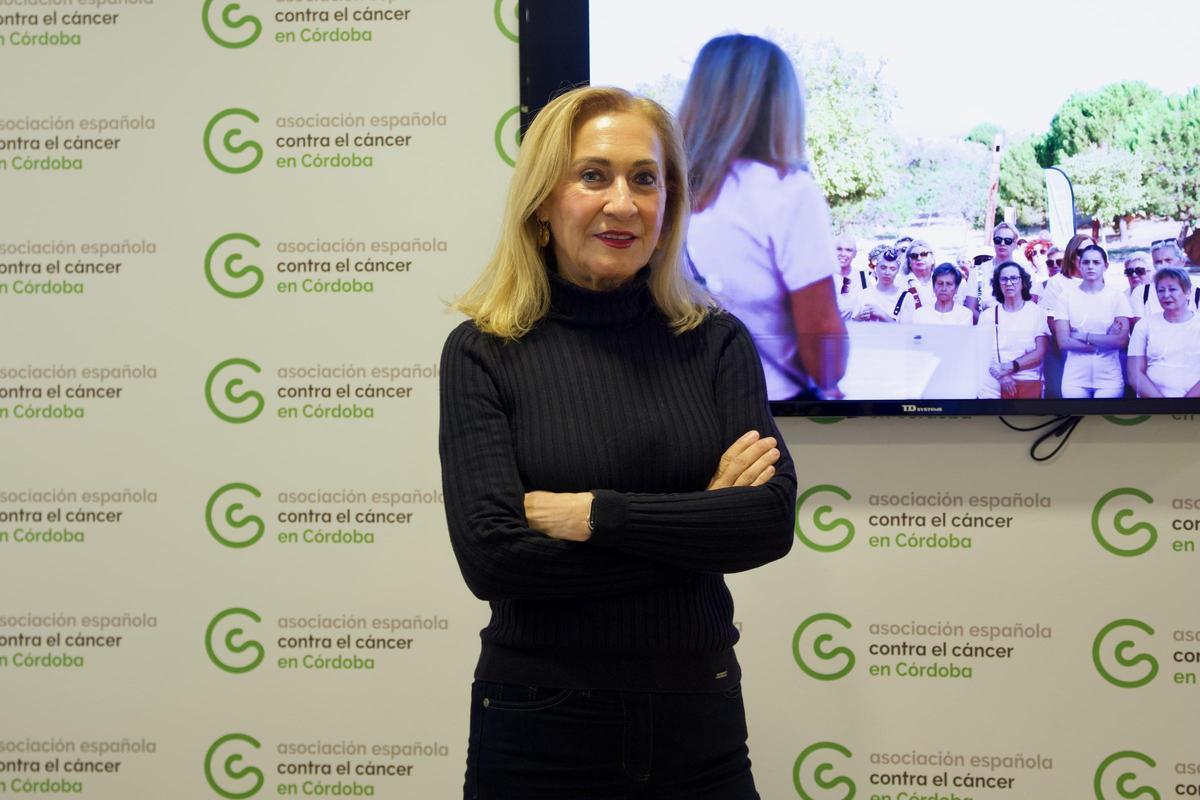 María Auxiliadora Cabanás, presidenta de la AECC en Córdoba.
