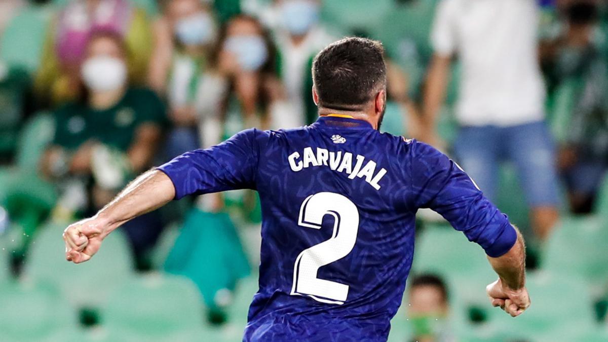 Carvajal se mostró feliz por volver a marcar con la camiseta del Real Madrid