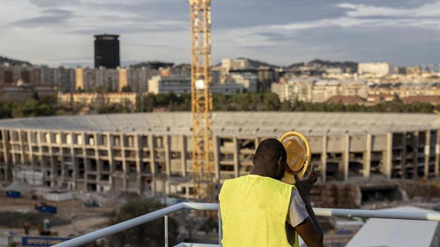 Trabajadores de las obras del Camp Nou denuncian &quot;explotación laboral&quot;