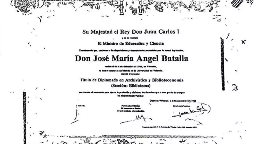 La carrera del comisionado del Gobierno para la reconstrucción de la dana para lograr un puesto de funcionario ni siquiera existía en 1985