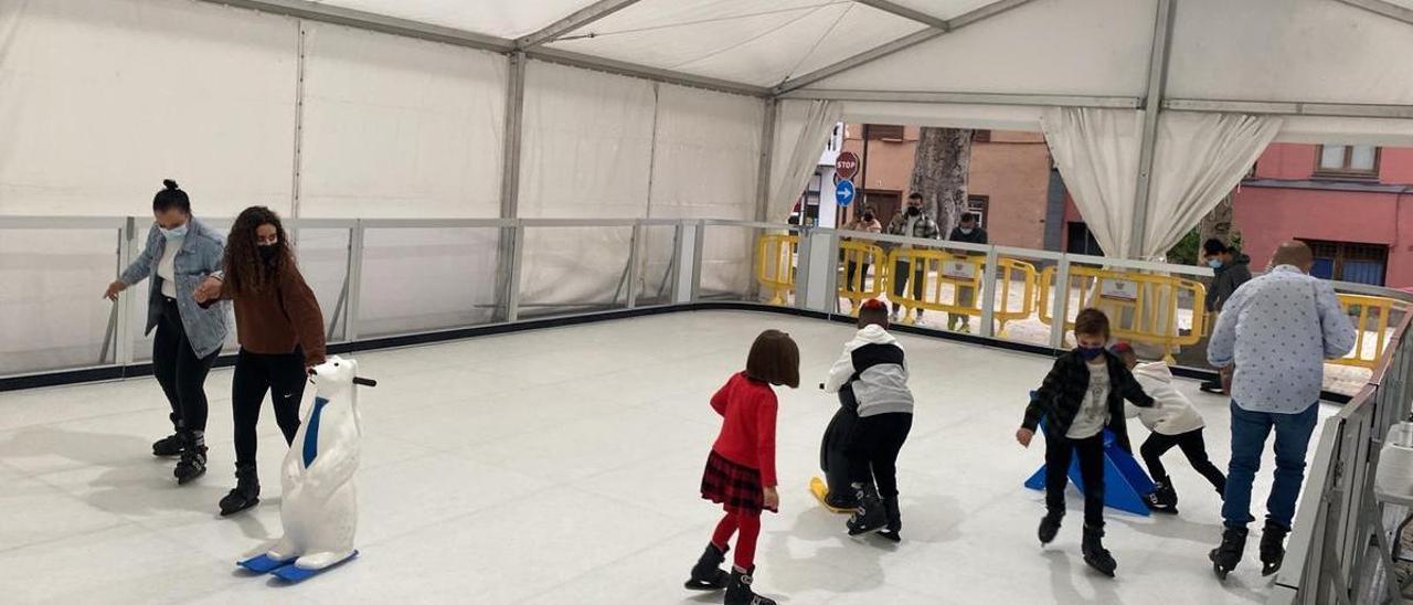 La pista patinaje de la plaza Franchy Alfaro