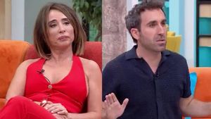 María Patiño y Aitor Albizua, en La familia de la tele.