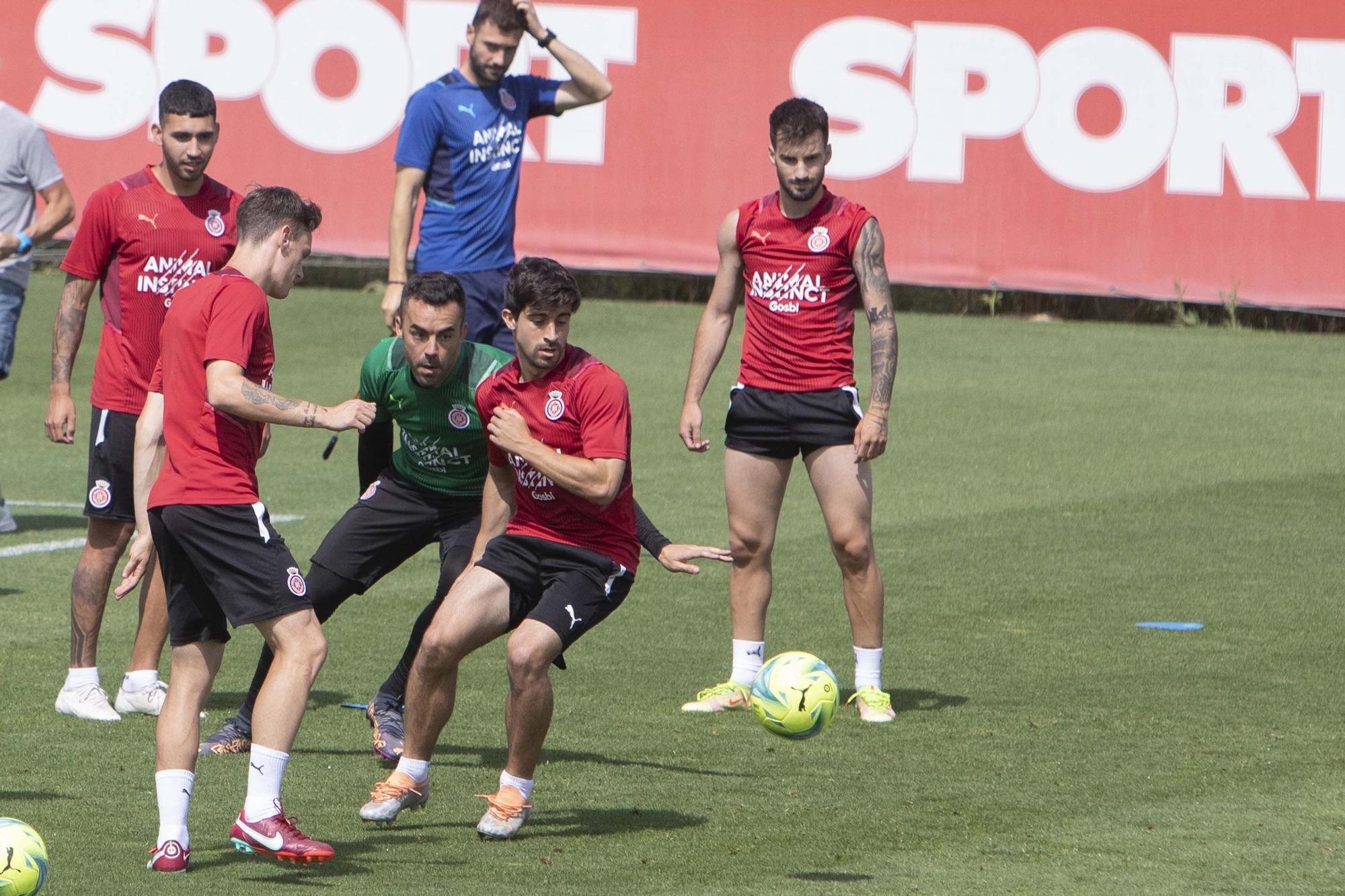 El penúltim entrenament del Girona abans de la final a Tenerife