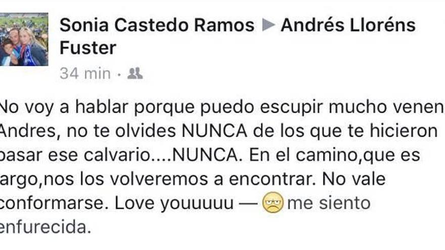Comentarios de Castedo y Alperi ayer en Facebook.