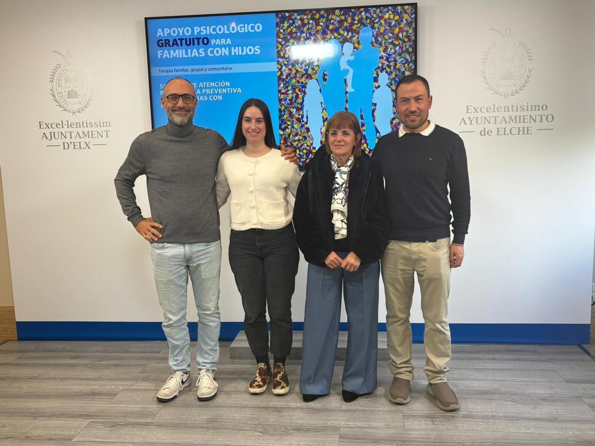 Responsables del servicio de Apoyo Psicológico para Familias con Hijos de Elche