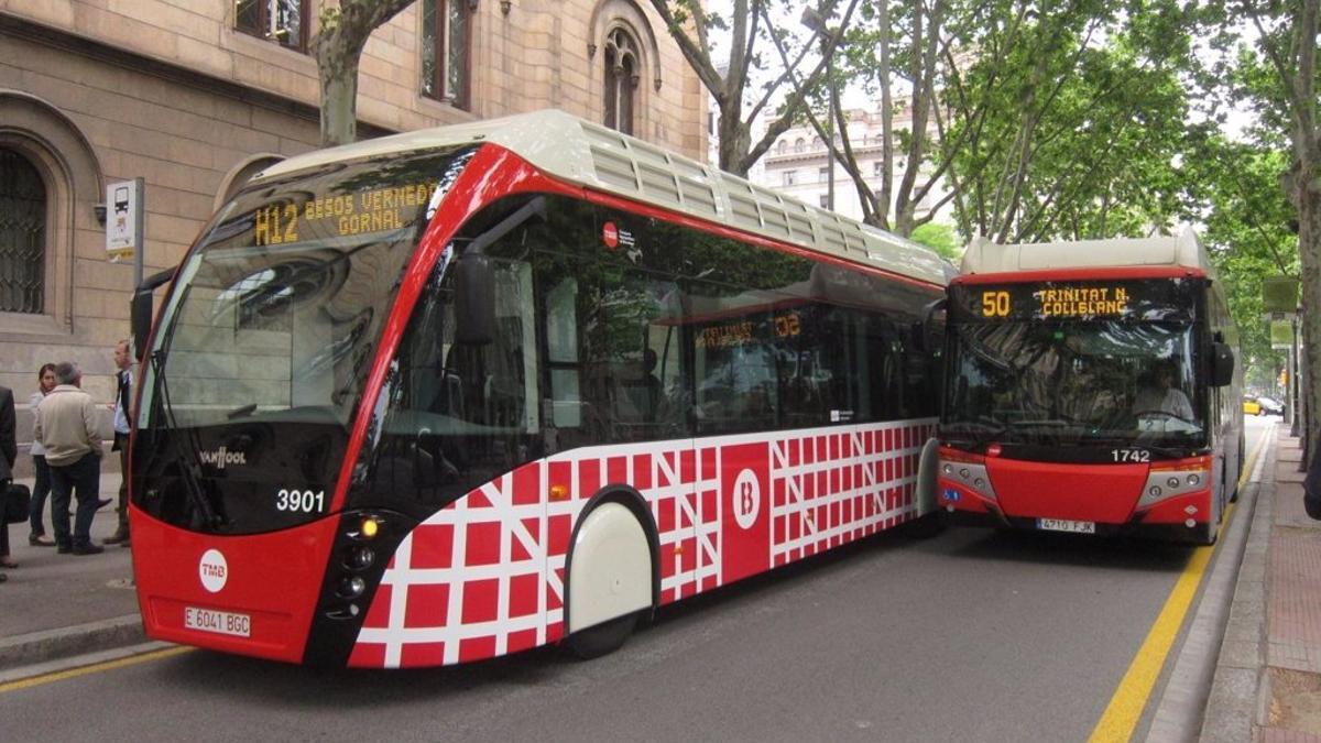 Autobuses en Barcelona