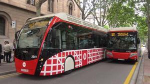 Autobuses en Barcelona