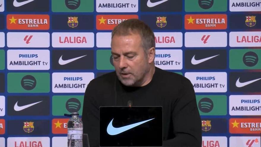 Flick: "El equipo está en un buen momento, se nota en el ambiente"