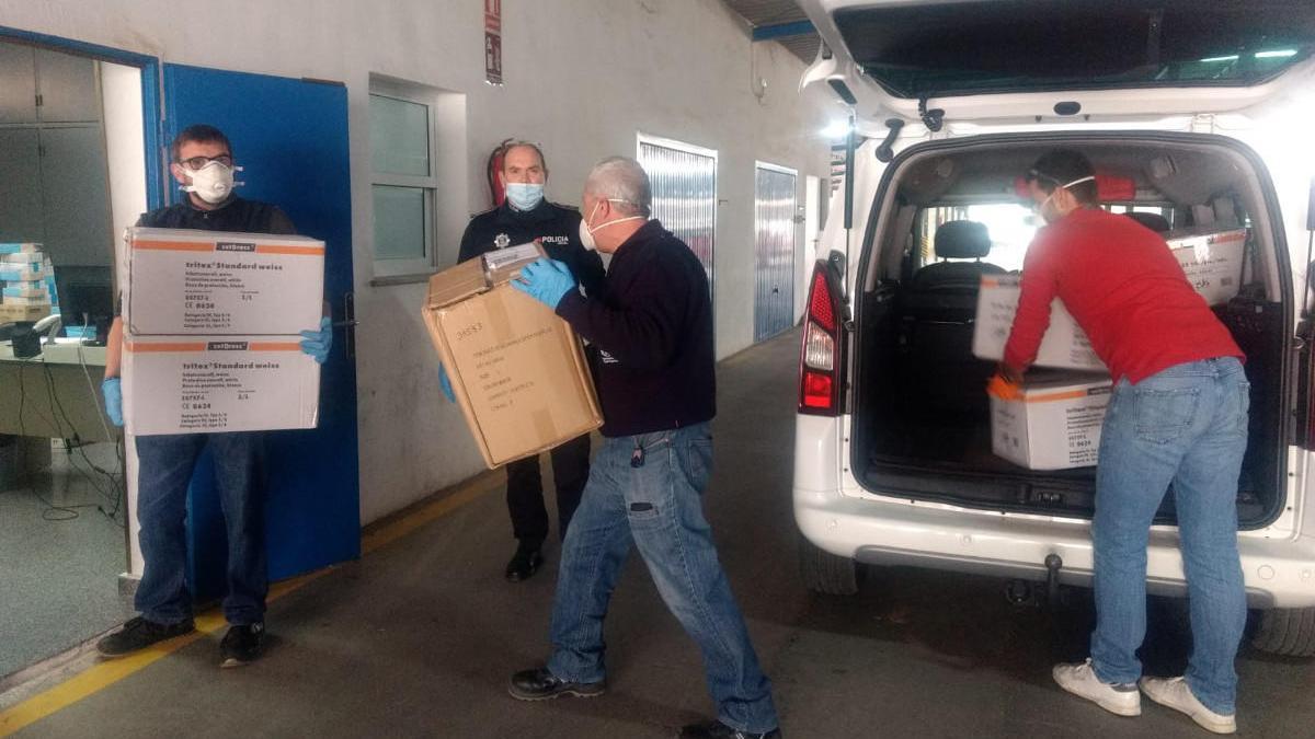 Siguen llegando donaciones de material sanitario