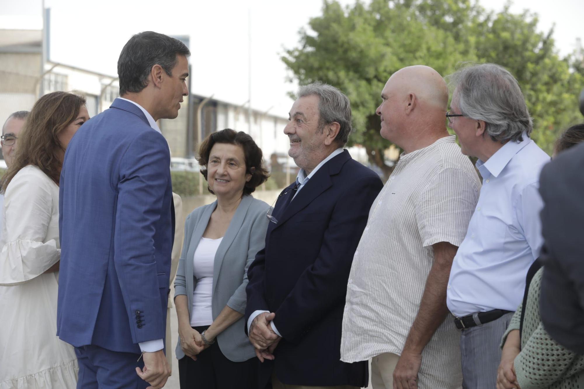 Pedro Sánchez visita la fábrica CAROB en Marratxí