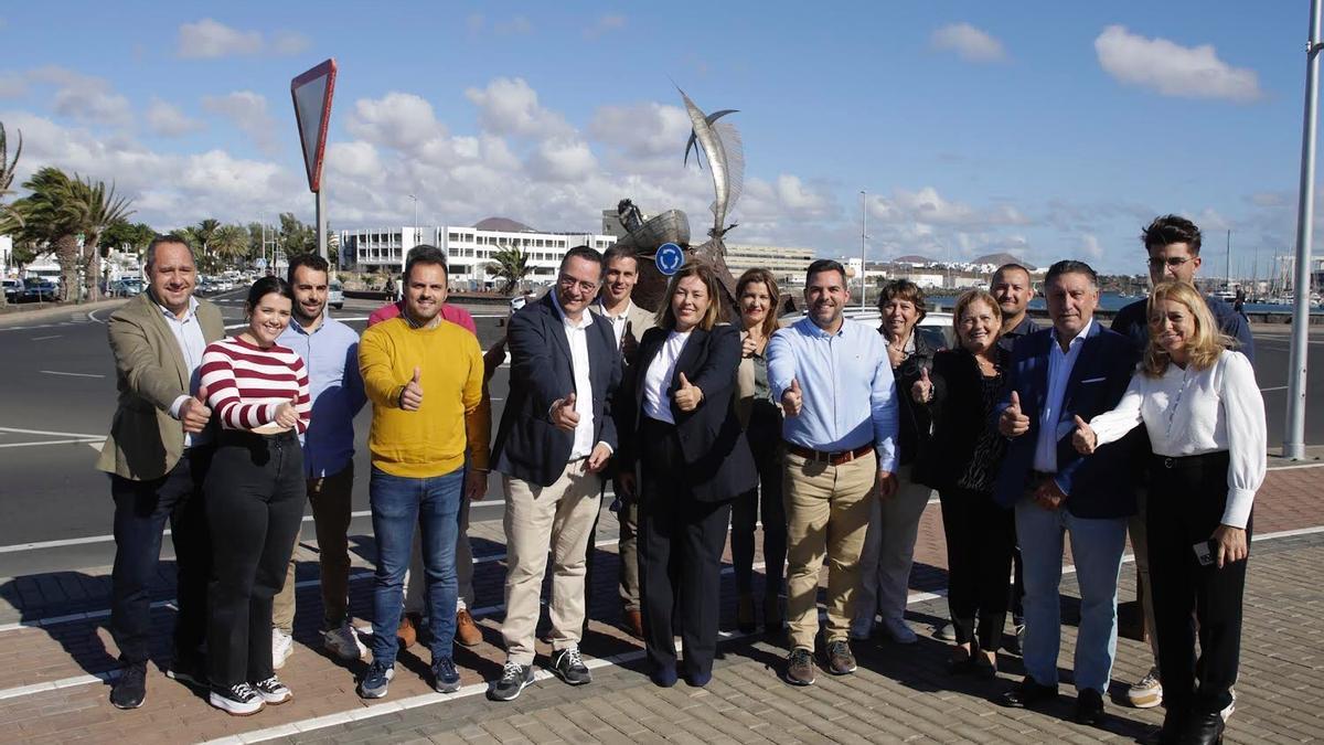 Imagen de la presentación de Astrid Pérez como candidata del Partido Popular a la alcaldía de Arrecife, en Lanzarote.