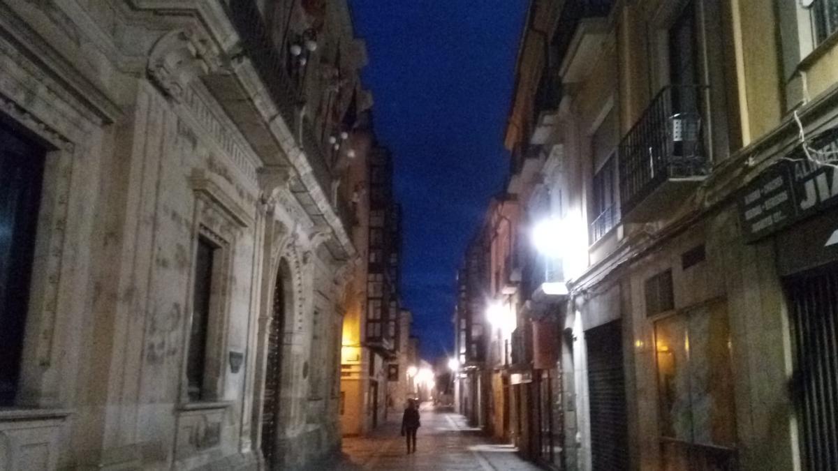 El casco histórico de Zamora capital, a primera hora de este martes.