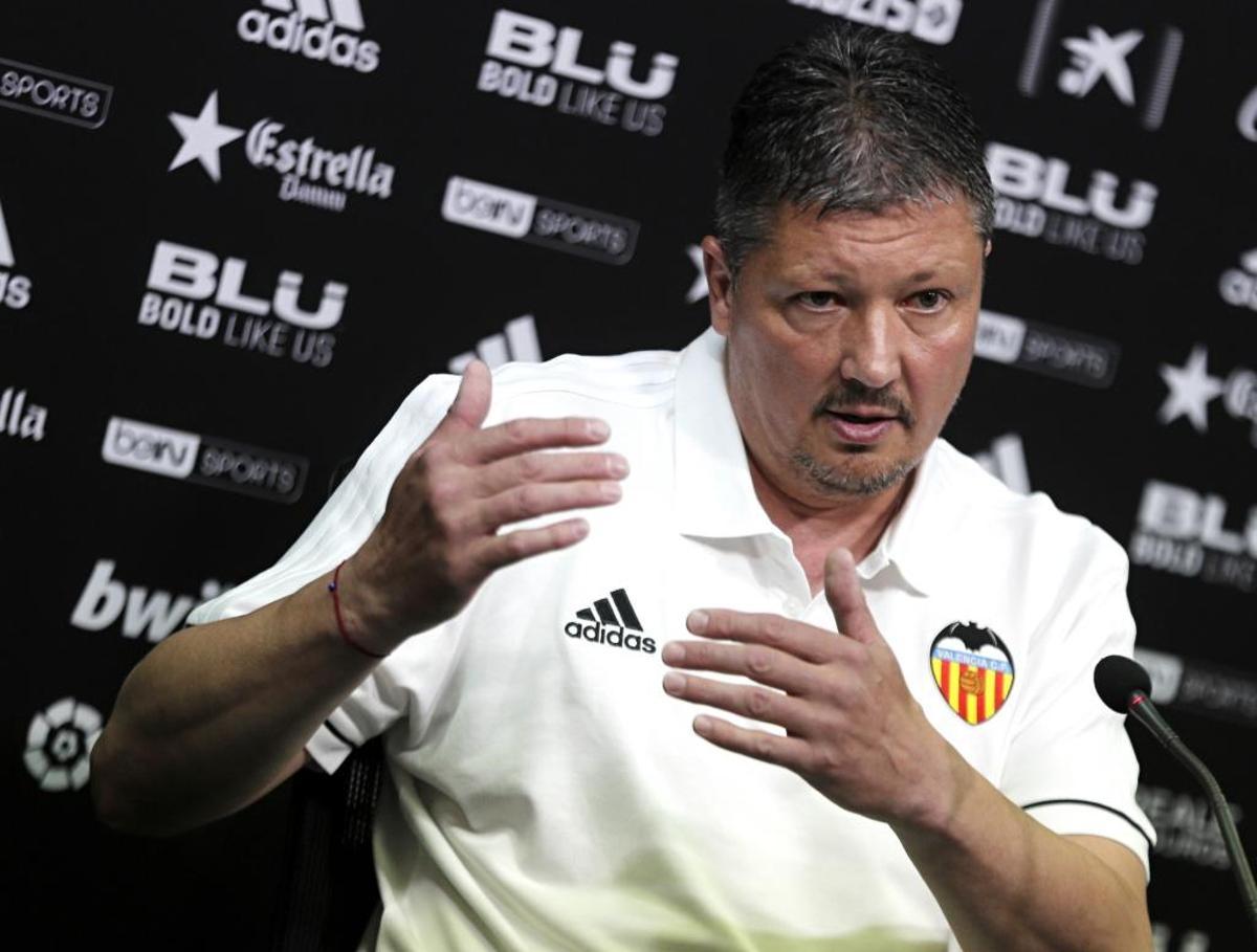 Lubo Penev, en su presentación.