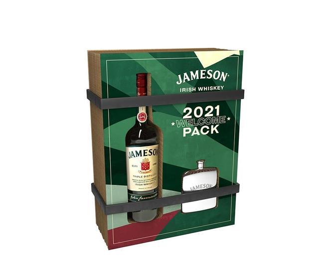 Pack del whiskey Jameson para dar la bienvenida a 2021. (P.V.R: 19,25 euros)