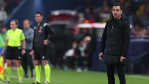 Xavi Hernández, durante la semifinal de la Supercopa ante Osasuna