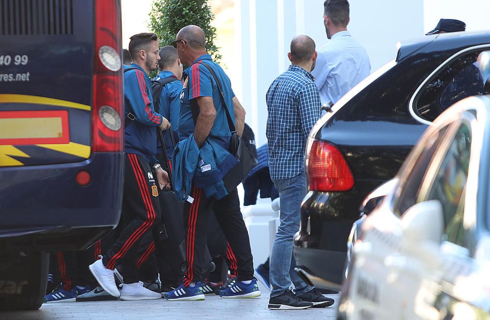 La Roja se concentra en el hotel malagueño de cara al partido amistoso ante Costa Rica en el estadio de La Rosaleda