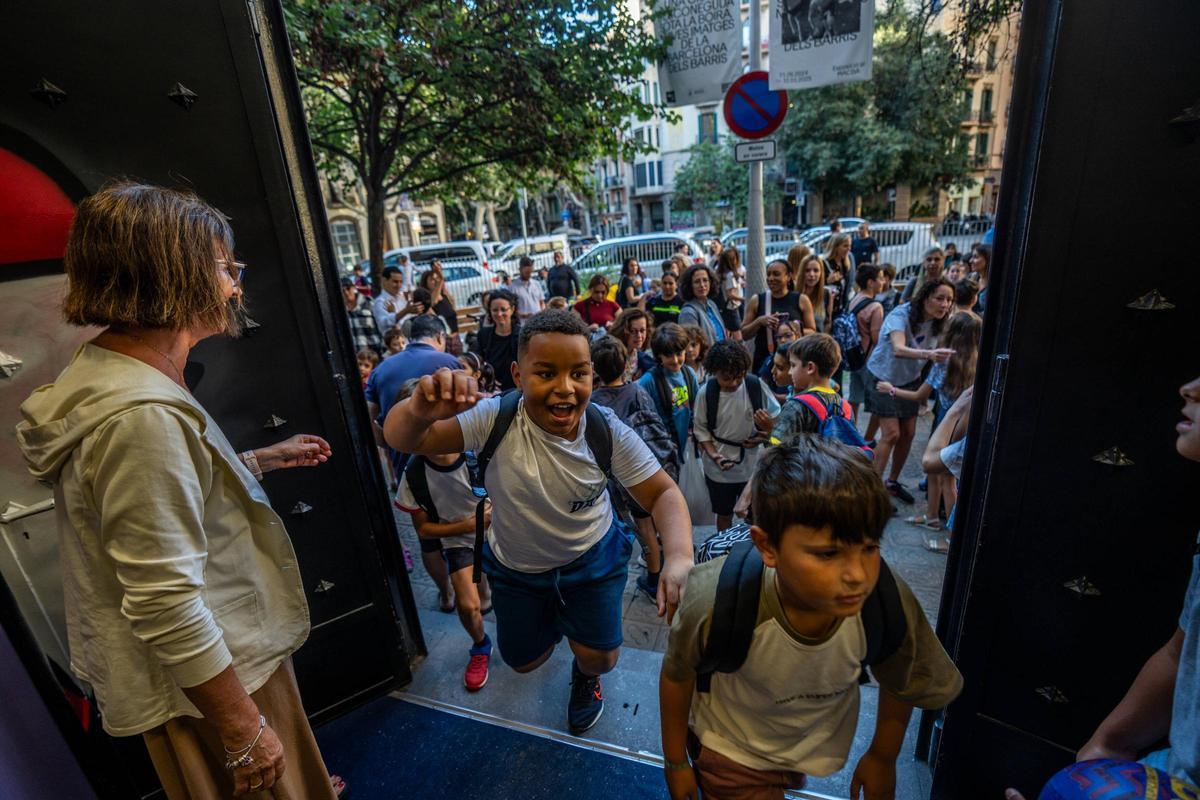 Vuelta al cole en la Escola Pia Sant Miquel de Barcelona