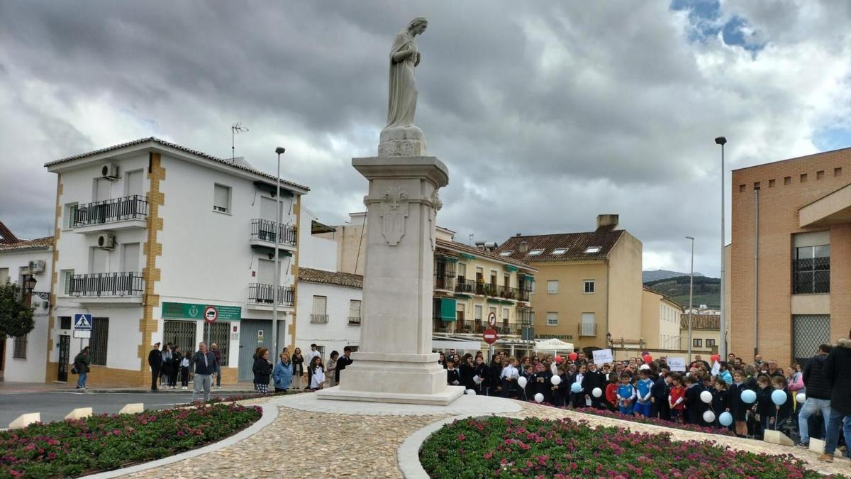 Inauguración de la nueva rotonda de Antequera.