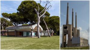 Casa Gomis, La Ricarda, en el Prat, y las Tres Chimeneas de Sant Adrià del Besòs.