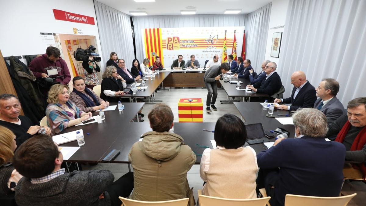 Reunión de la Ejecutiva del PAR en la sede del partido.