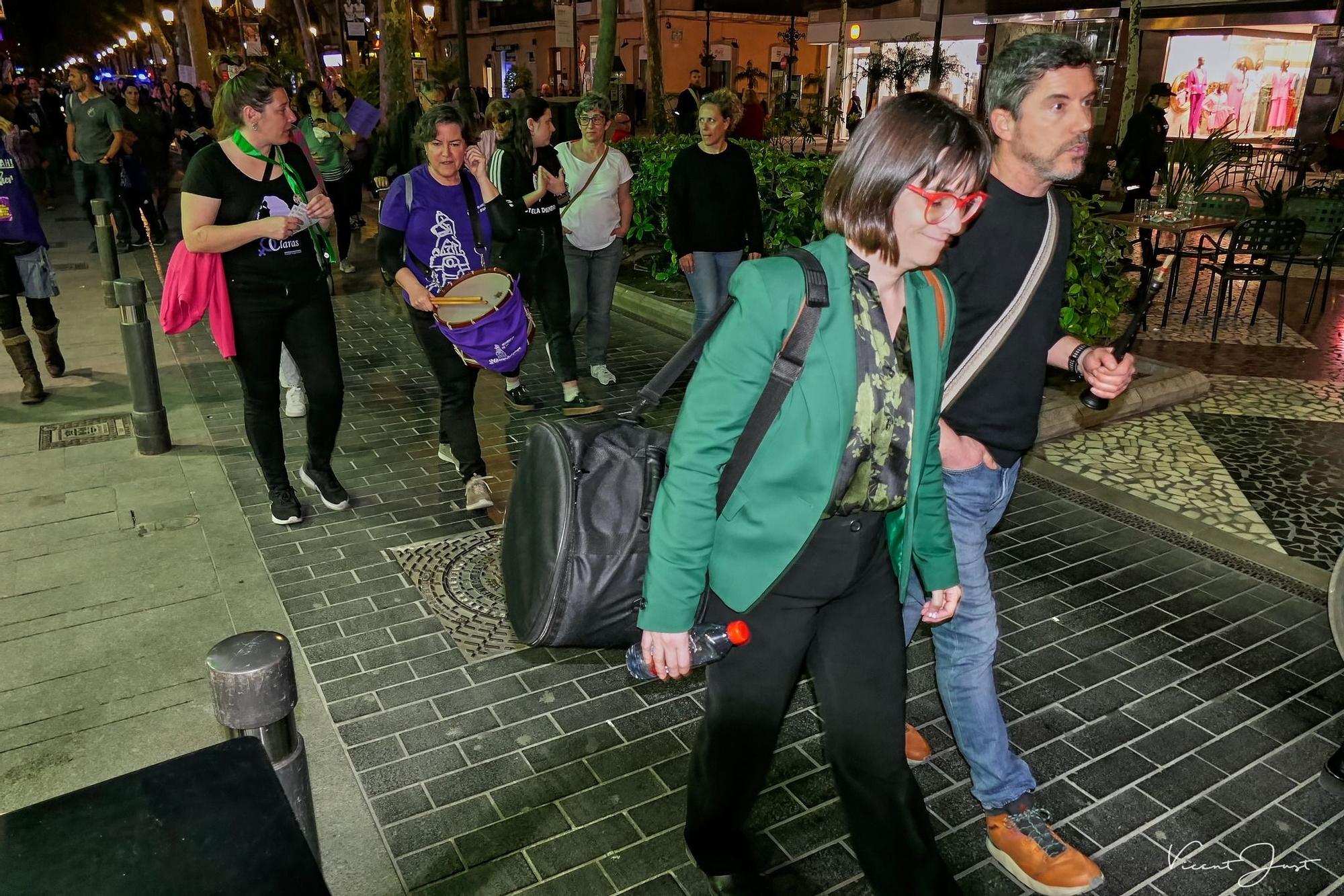 La manifestación feminista del 8M en Gandia