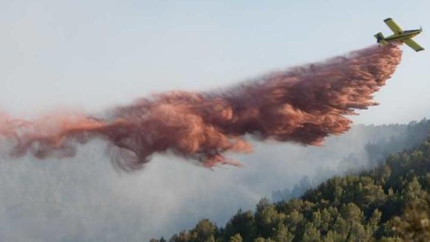 25 hectáreas de pinar arden en La Torre de les Maçanes