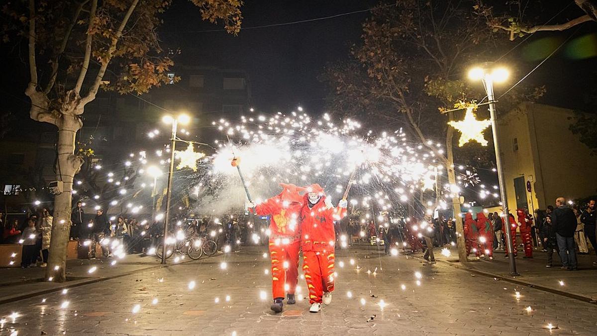 Imagen de archivo de un 'correfoc'