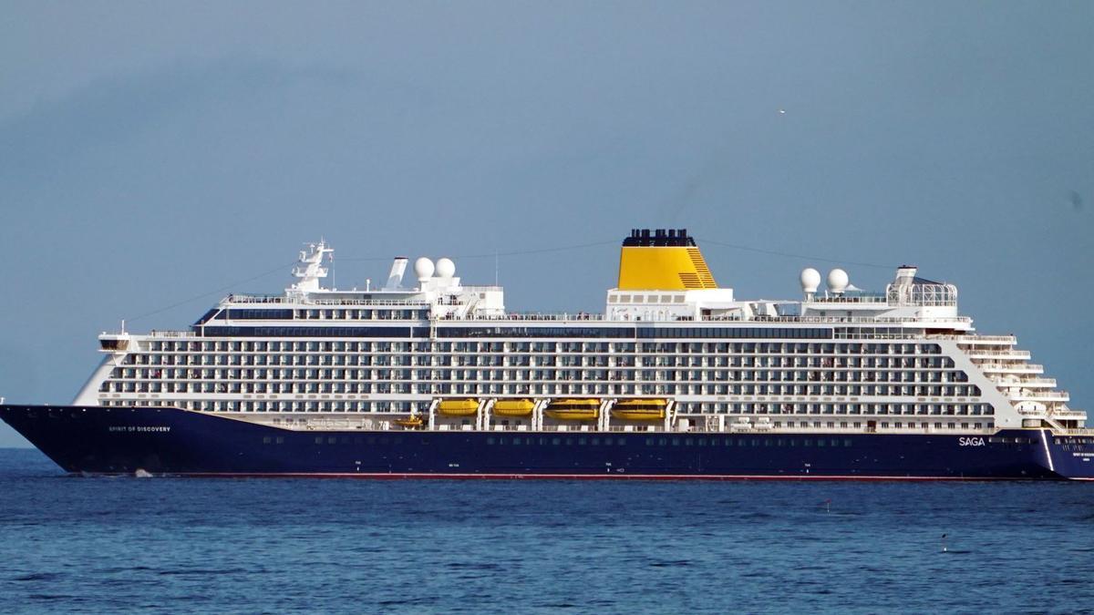 Das Saga-Kreuzfahrtschiff &quot;Spirit Of Discovery&quot;.