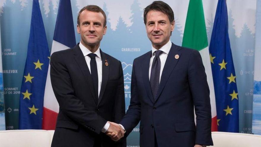 Conte acepta la invitación de Macron para verse en París y superar la crisis diplomática