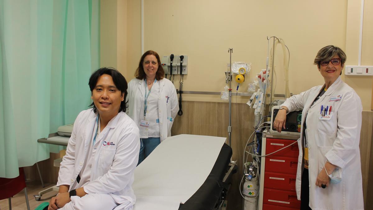 Dr. Arturo Lau, coordinador de Urgencias; Dra. María de la O García, coordinadora de Pediatría y Pilar Catalá, coordinadora de Enfermería de Urgencias y Observación.