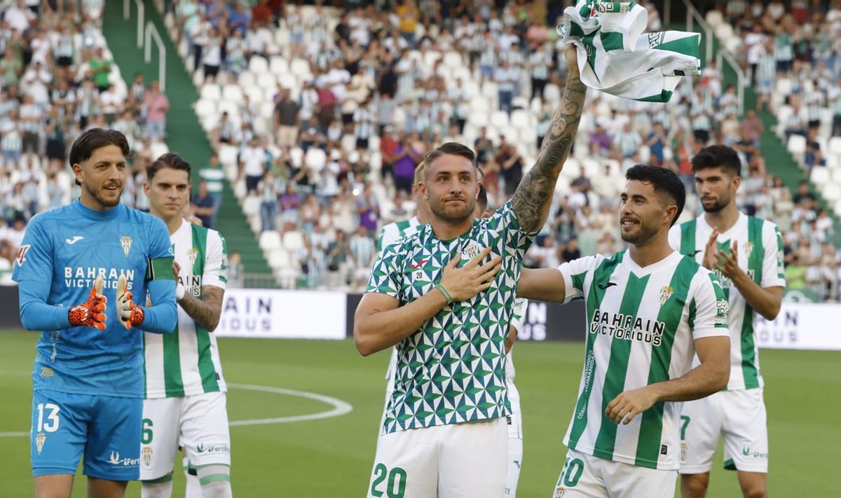 Antonio Casas, en su despedida como jugador del Córdoba CF.