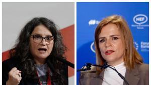 Mónica Oltra y Pilar Bernabé.